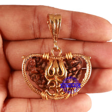 Load image into Gallery viewer, 1 Mukhi half moon shaped from India - Bead No. 325