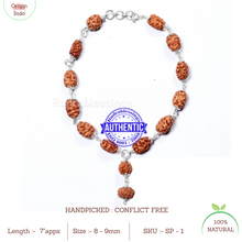 Load image into Gallery viewer, Shiv Parivaar Bracelet (Pure silver)