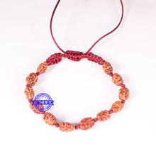 Load image into Gallery viewer, Smooth 2 Mukhi Rudraksha Wrist Band - (12 beads)
