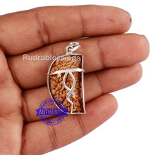 Load image into Gallery viewer, 1 Mukhi Rudraksha in Pure Silver Pendant - Bead No. 32