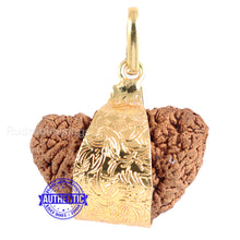 Load image into Gallery viewer, 1 Mukhi half moon shaped from India - Bead No. 157