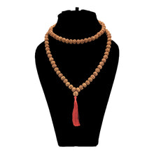 Load image into Gallery viewer, 7 mukhi Rudraksha Mala - (108+1 beads - Indonesian)