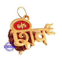 Load image into Gallery viewer, 6 Mukhi Hybrid Rudraksha - Bead No. 49 (with Shiv accessory)
