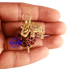 Load image into Gallery viewer, 6 Mukhi Hybrid Rudraksha - Bead No. 53 (with Elephant accessory)