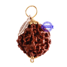 Load image into Gallery viewer, 6 Mukhi Hybrid Rudraksha - Bead No. 55 (with Feather accessory)