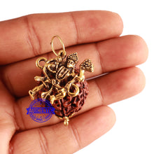 Load image into Gallery viewer, 6 Mukhi Hybrid Rudraksha - Bead No. 60 (with Hanuman accessory)
