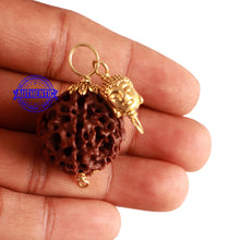 Load image into Gallery viewer, 6 Mukhi Hybrid Rudraksha - Bead No. 62 (with Lord Buddha accessory)