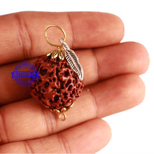 Load image into Gallery viewer, 7 Mukhi Hybrid Rudraksha - Bead No. 53 (with Feather accessory)
