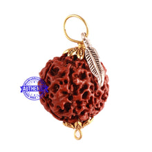 Load image into Gallery viewer, 7 Mukhi Hybrid Rudraksha - Bead No. 53 (with Feather accessory)