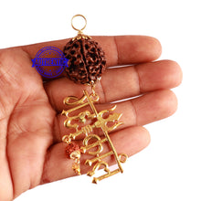 Load image into Gallery viewer, 7 Mukhi Hybrid Rudraksha - Bead No. 59 (with Mahakaal accessory)