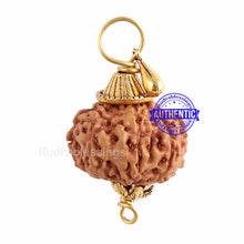 Load image into Gallery viewer, 9 Mukhi Rudraksha from Indonesia - Bead No. 195 (with Gada accessory)
