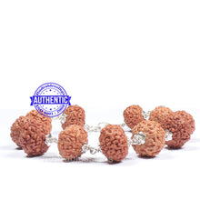 Load image into Gallery viewer, 9 Mukhi Rudraksha Bracelet (Pure silver)