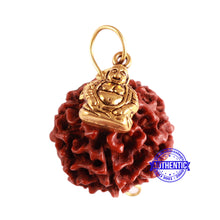 Load image into Gallery viewer, 8 Mukhi Hybrid Rudraksha - Bead No. 33 (with Laughing Buddha accessory)