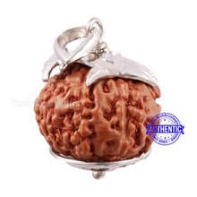 Load image into Gallery viewer, 8 Mukhi Indonesian Rudraksha Pendant in Pure Silver - 2
