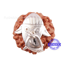 Load image into Gallery viewer, 8 Mukhi Indonesian Rudraksha Pendant in Pure Silver - 2