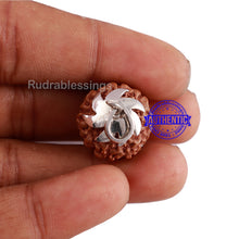 Load image into Gallery viewer, 9 Mukhi Indonesian Rudraksha Pendant in Pure Silver - 1
