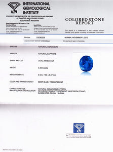 Blue Sapphire / Neelam - 30 - 3.33 carats