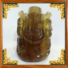 Load image into Gallery viewer, Light Brown Floride Ganesha Statue
