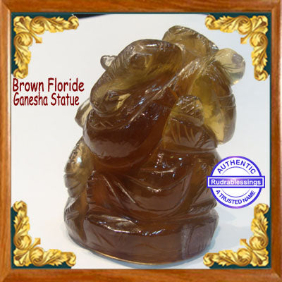 Light Brown Floride Ganesha Statue