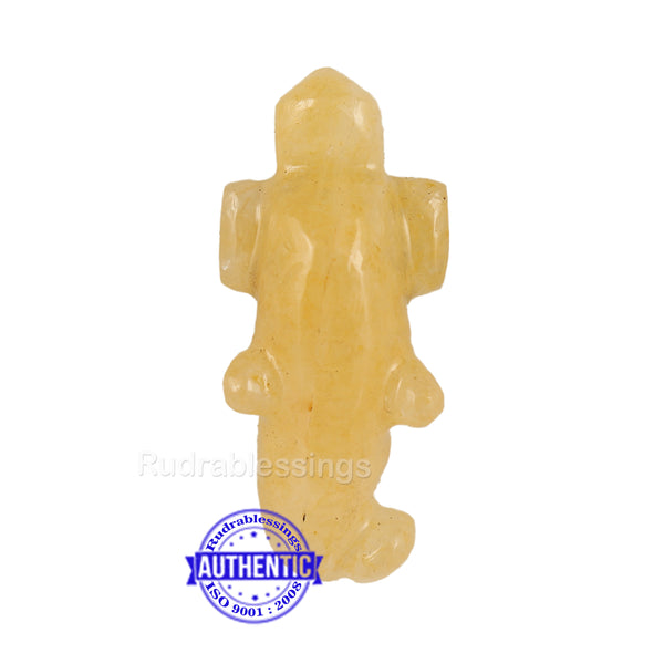 Yellow Quartz Ganesha Carving - 32