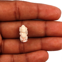 Load image into Gallery viewer, White Coral / Moonga Ganesha - 19
