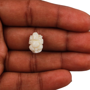 White Coral / Moonga Ganesha - 28