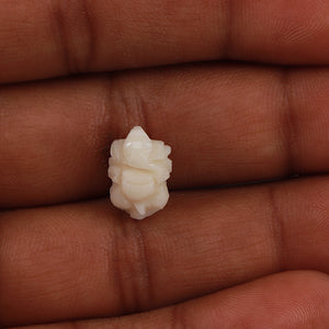 White Coral / Moonga Ganesha - 51
