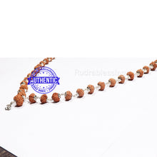Load image into Gallery viewer, 8 Mukhi with Ganesha Protrusion Mala - 54+1 (Pure Silver)