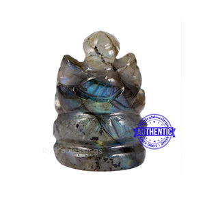Labradorite Ganesha Statue - 102 B