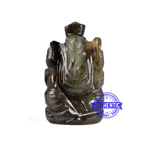 Labradorite Ganesha Statue - 102 C