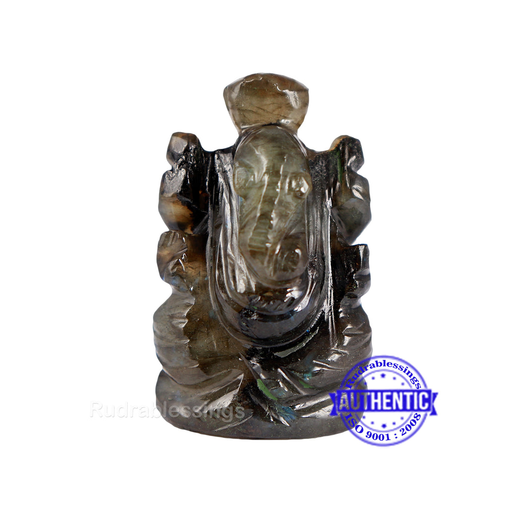 Labradorite Ganesha Statue - 102 D