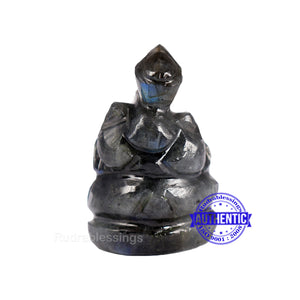 Labradorite Ganesha Statue - 102 i