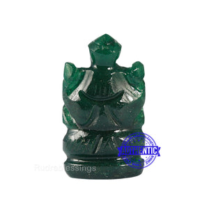 Green Jade Ganesha Statue - 108 E