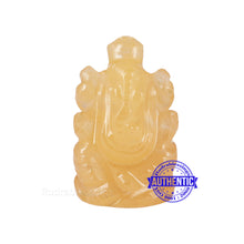 Load image into Gallery viewer, Yellow Agate Ganesha Statue - 110 I
