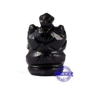 Black Agate Ganesha Statue - 73 C