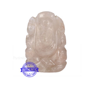 Smoky Quartz Ganesha Statue - 78 A