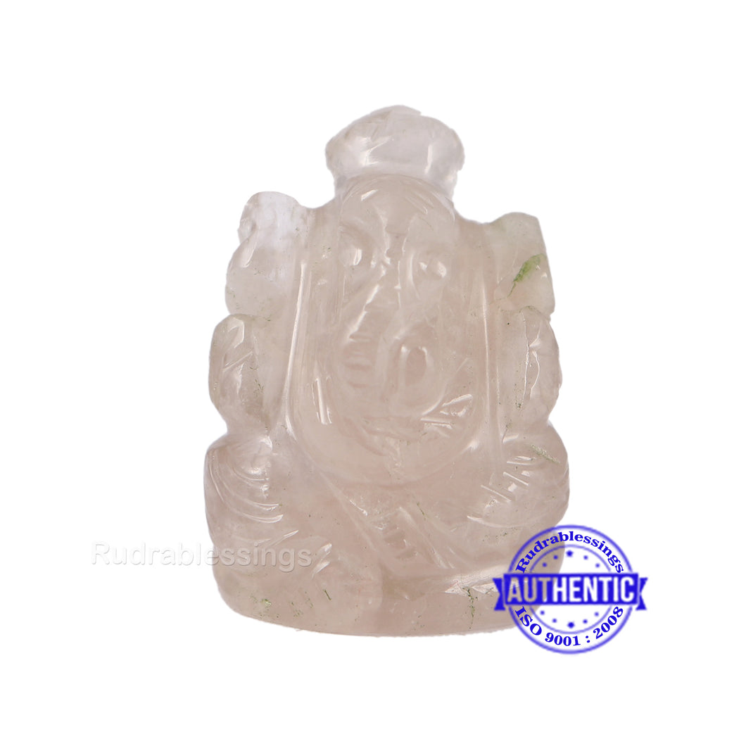 Smoky Quartz Ganesha Statue - 78 D