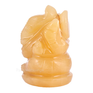 Ivory Stone Ganesha Statue - 67