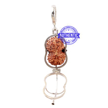 Load image into Gallery viewer, Indonesian Gaurishankar Rudraksha Pendant (Pure Silver) - 4