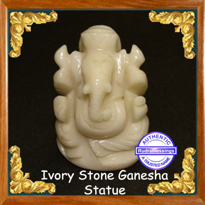 Ivory stone Ganesha