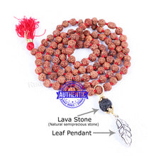Load image into Gallery viewer, 5 Mukhi Exclusive designs Rudraksha Mala with semi precious stones and accessory - 4