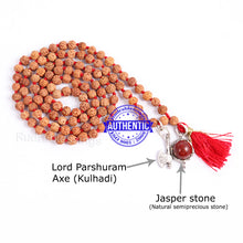 Load image into Gallery viewer, 5 Mukhi Exclusive designs Rudraksha Mala with semi precious stones and accessory - 15