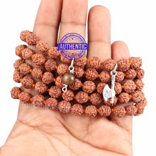 Load image into Gallery viewer, 5 Mukhi Exclusive designs Rudraksha Mala with semi precious stones and accessory - 16