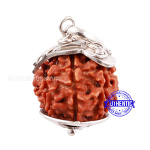 Load image into Gallery viewer, 7 Mukhi Nepalese Rudraksha Pendant in pure silver - 2
