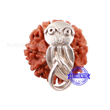 Load image into Gallery viewer, 7 Mukhi Nepalese Rudraksha Pendant in pure silver - 2