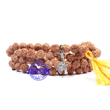 Load image into Gallery viewer, 5 mukhi Rudraksha mala with Accessory Axe
