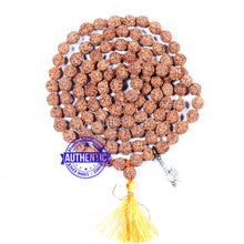 Load image into Gallery viewer, 5 mukhi Rudraksha mala with Accessory Axe
