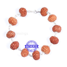 Load image into Gallery viewer, 8 Mukhi Rudraksha Bracelet (Pure silver) - Type 2