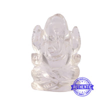 Load image into Gallery viewer, Rock Crystal (Sphatik) Ganesha Statue - 107 C
