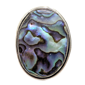 Green Abalone Ring - 41
